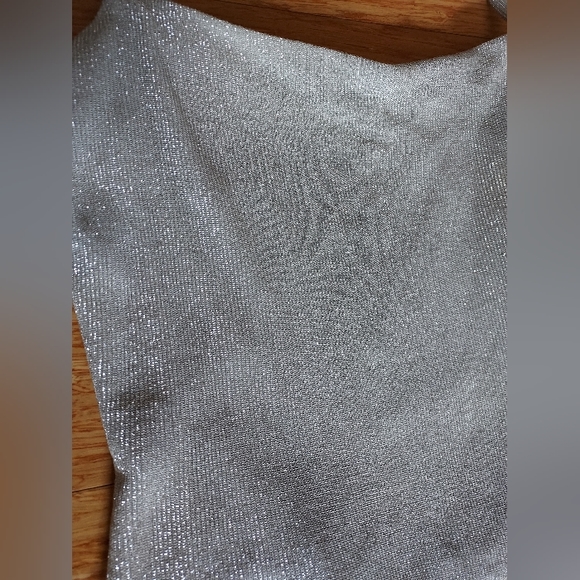 Y2k Vintage Silver 2-pc Prom Dress - Picture 7 of 10